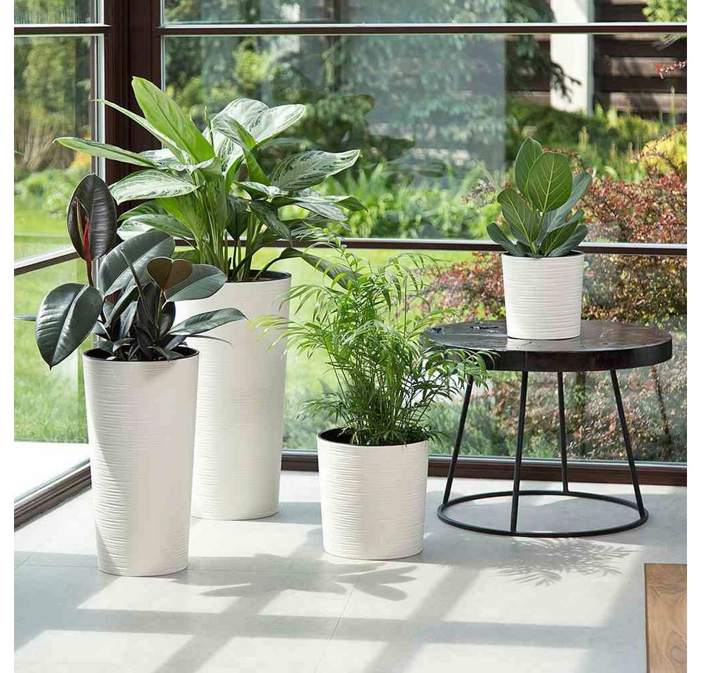 Siena Garden Pflanzkübel, Rillenoptik, rund – Bild 2 von 4