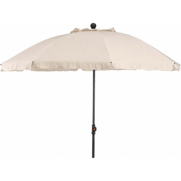 Siena Garden Sonnenschirm Sonnenschirm Gartenschirm Balkonschirm 230 cm Rund Kippbar Beige