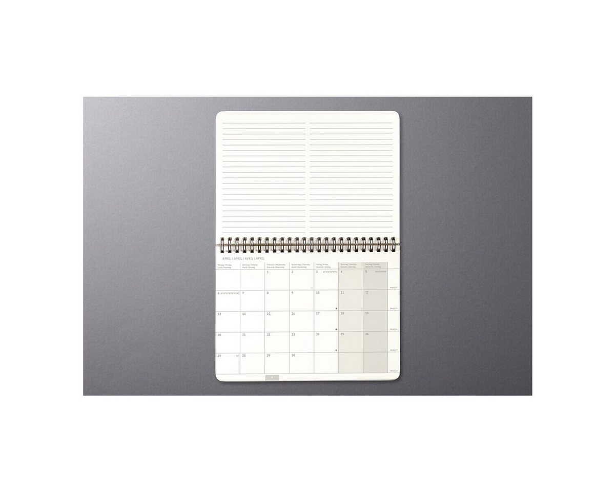 Sigel Tischkalender Conceptum 2027 A5 quer, 2 Seiten = unten Monat / oben Notizseite – Bild 3 von 5
