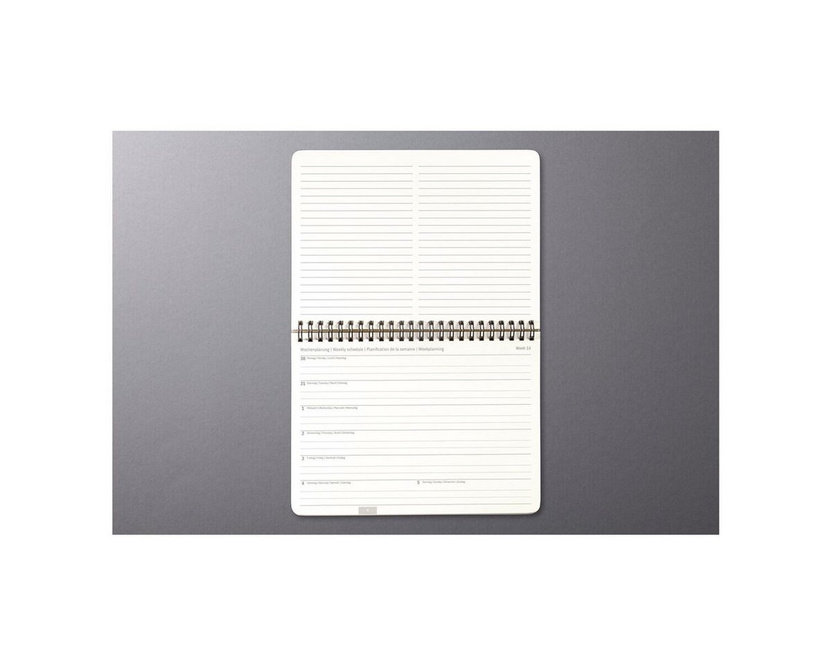 Sigel Tischkalender Conceptum 2027 A5 quer, 2 Seiten = unten Monat / oben Notizseite – Bild 5 von 5
