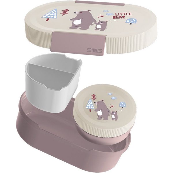 Sigg Lunchbox LUMO Kids Plus Lunchbox + Snackbox, ideal für Brot, Obst und Snacks, (stylische Frühstücksdose mit Snackbox), ideal für Pausenbrot, Obst und Snack
