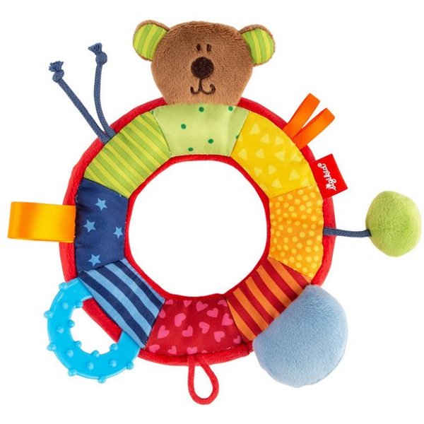 Sigikid Greifling Rasselring Bär, 7 senses für Babys und Kleinkinder (1-tlg)