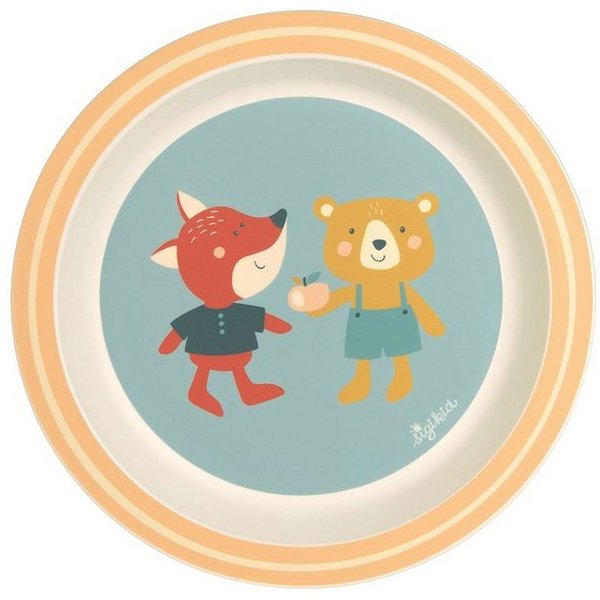 Sigikid Teller Teller Bär & Fuchs rPET "4 Freunde", (1 St)