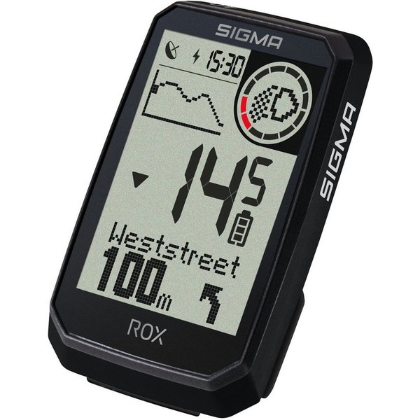 SIGMA Fahrradcomputer Rox 4.0 Endurance 01066 41 Stunden Akkulaufzeit GPS Navi Fahrradtacho