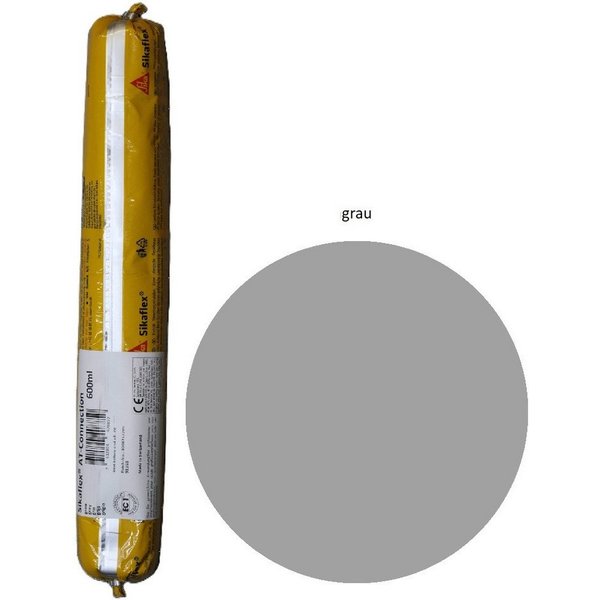 Sika Dichtstoff Sikaflex AT Connection Hybrid Dichtstoff 600ml Beutel grau, gebrauchsfertig, Sehr breites Haftspektrum