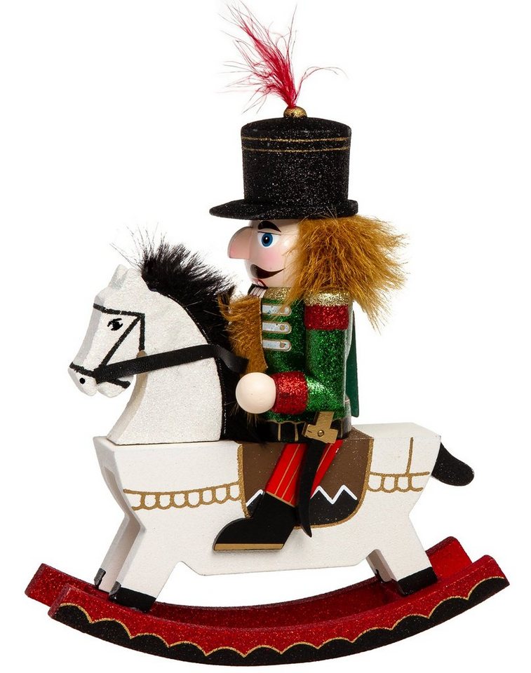 SIKORA Weihnachtsfigur Serie E große XL Nussknacker Reiterlein aus Holz – Bild 3 von 5