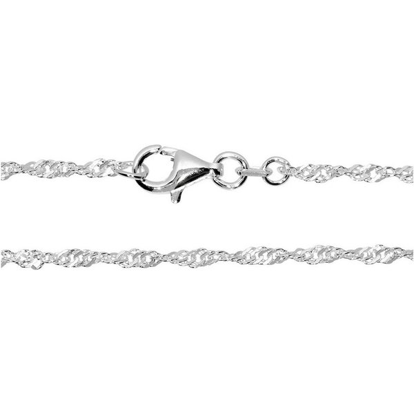 OSTSEE-SCHMUCK Silberkette Ostsee-Schmuck Kette Singapur 1,8 mm Kette Singapur 1,8 mm (1-tlg)