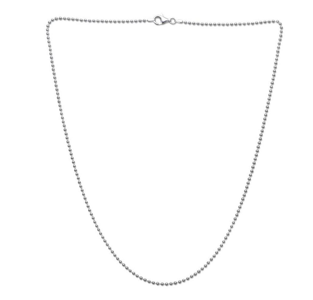 Unique Silberkette Unique Kugelkette 925 Silber 2,2mm Silberkette für Damen und Herren – Bild 2 von 3