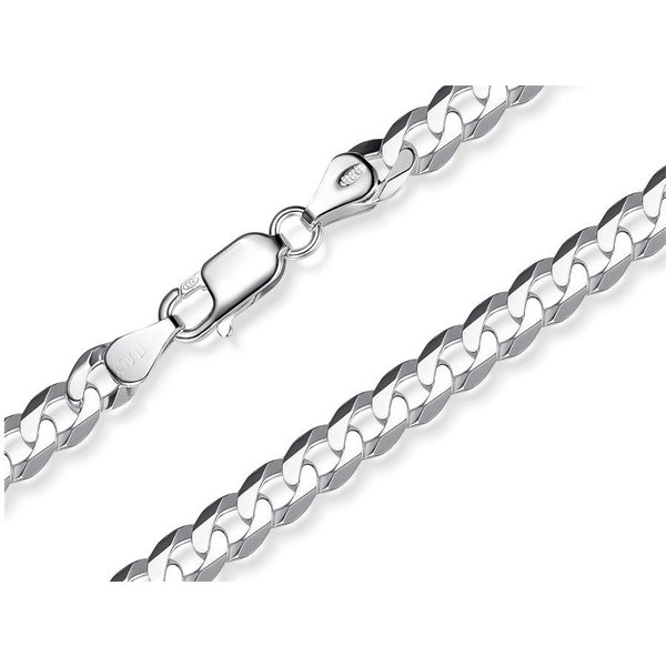 Silberkettenstore Silberkette Panzerkette 6mm - 925 Silber, Länge wählbar von 40-100cm