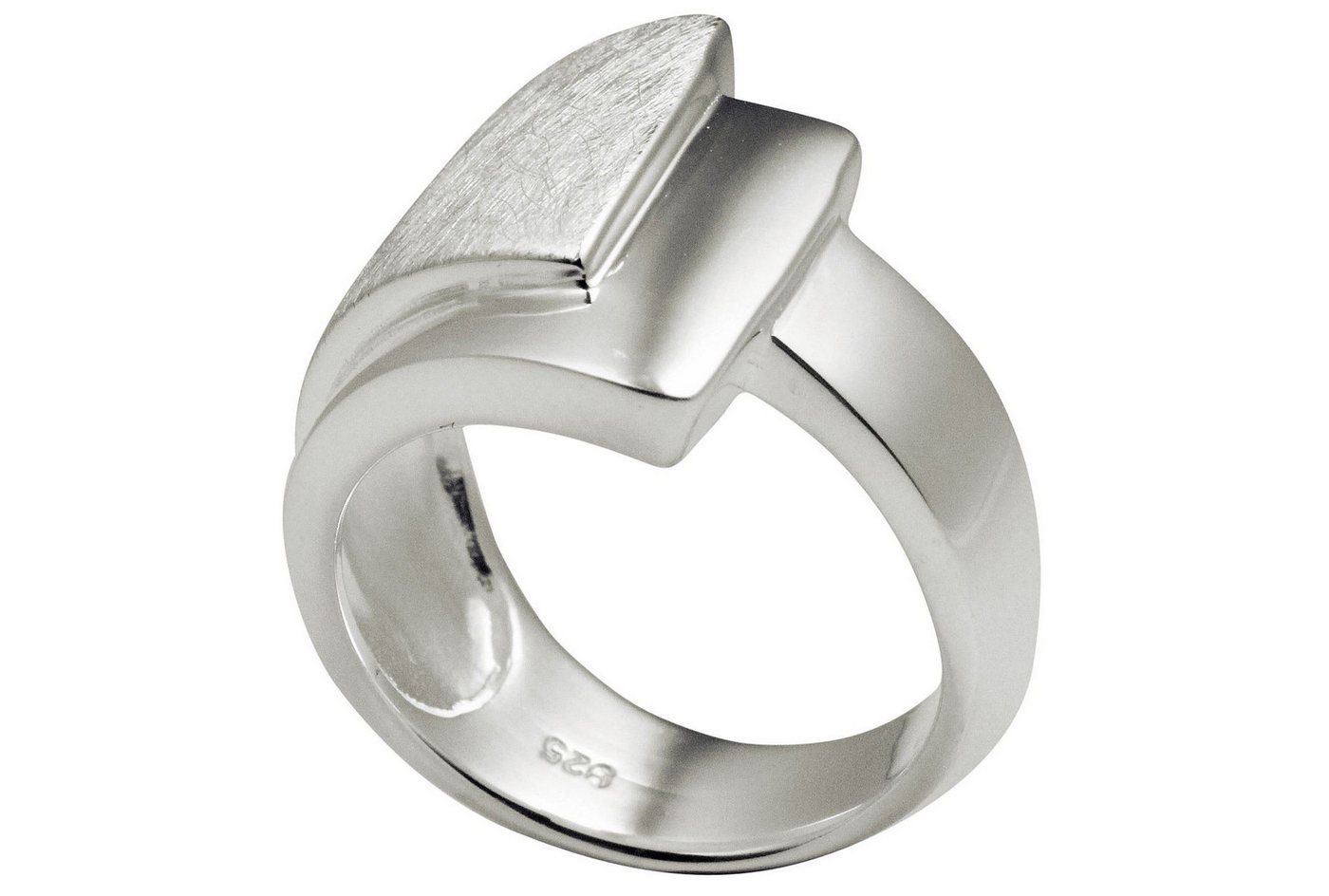 SILBERMOOS Silberring "Doppelter Bandring", 925 Sterling Silber – Bild 5 von 5