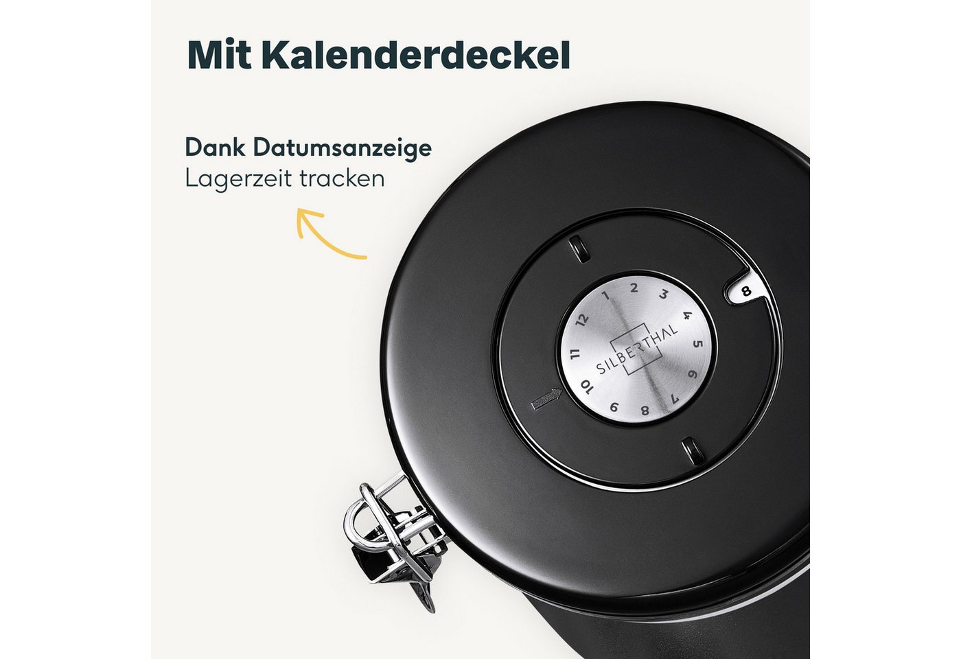 SILBERTHAL Kaffeedose 500g luftdicht, Edelstahl, (1-tlg) – Bild 5 von 5