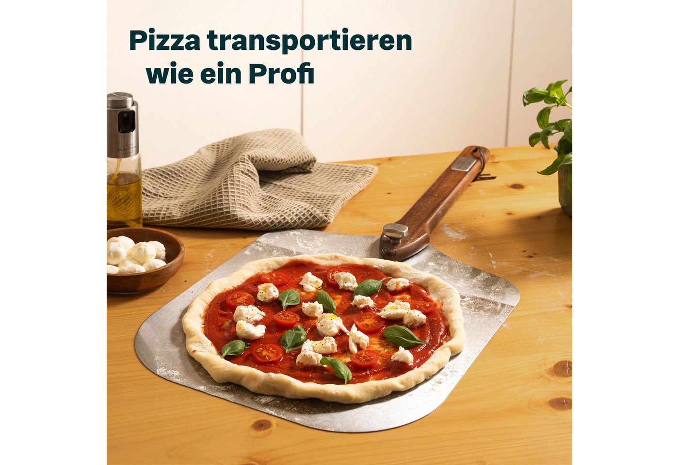 SILBERTHAL Pizzaschieber Edelstahl Ø 30 cm, klappbar, rostfreier Edelstahl – Bild 2 von 5
