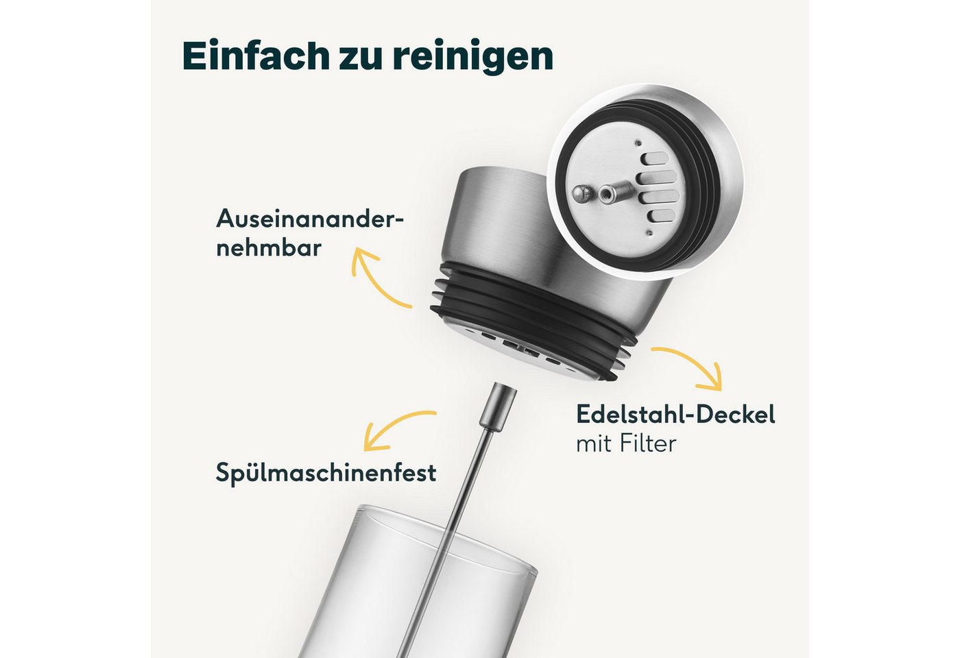 SILBERTHAL Wasserkaraffe Glaskaraffe mit Spieß, (1-tlg) – Bild 5 von 5