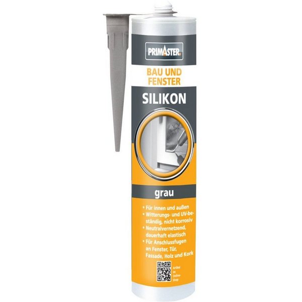 Primaster Silikon Primaster Bau und Fenster Silikon grau 310 ml