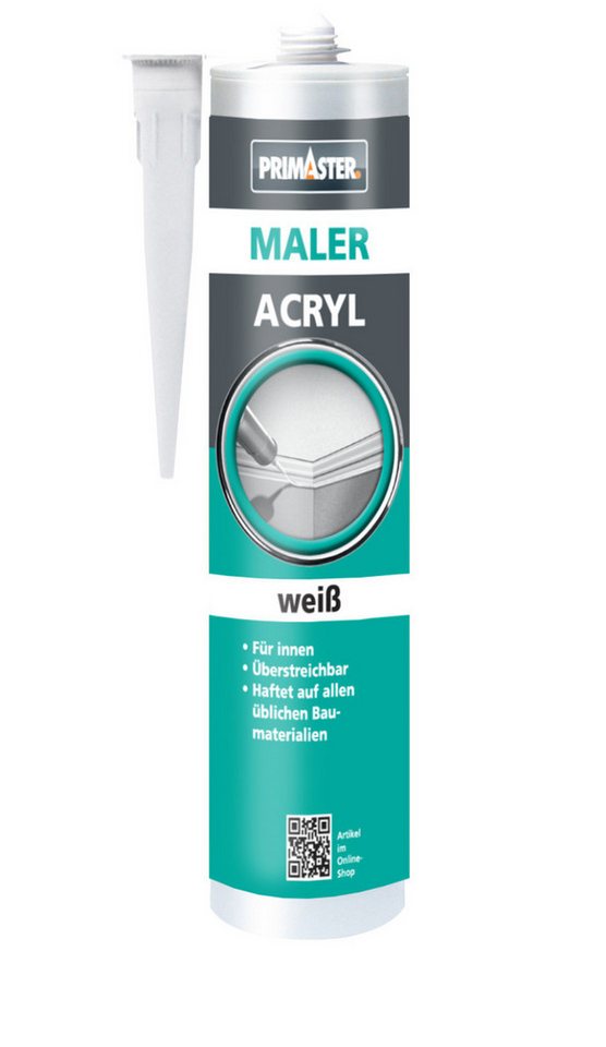 Primaster Silikon Primaster Maler Acryl weiß 310 ml – Bild 2 von 2