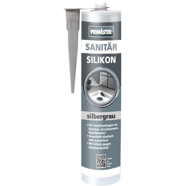 Primaster Silikon Primaster Sanitär Silikon silbergrau 310 ml