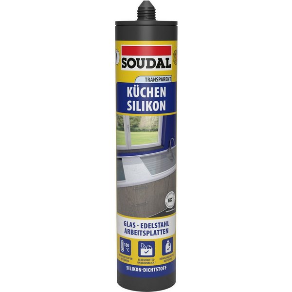 SOUDAL Silikon Soudal Küchen-Silikon transparent 300 ml