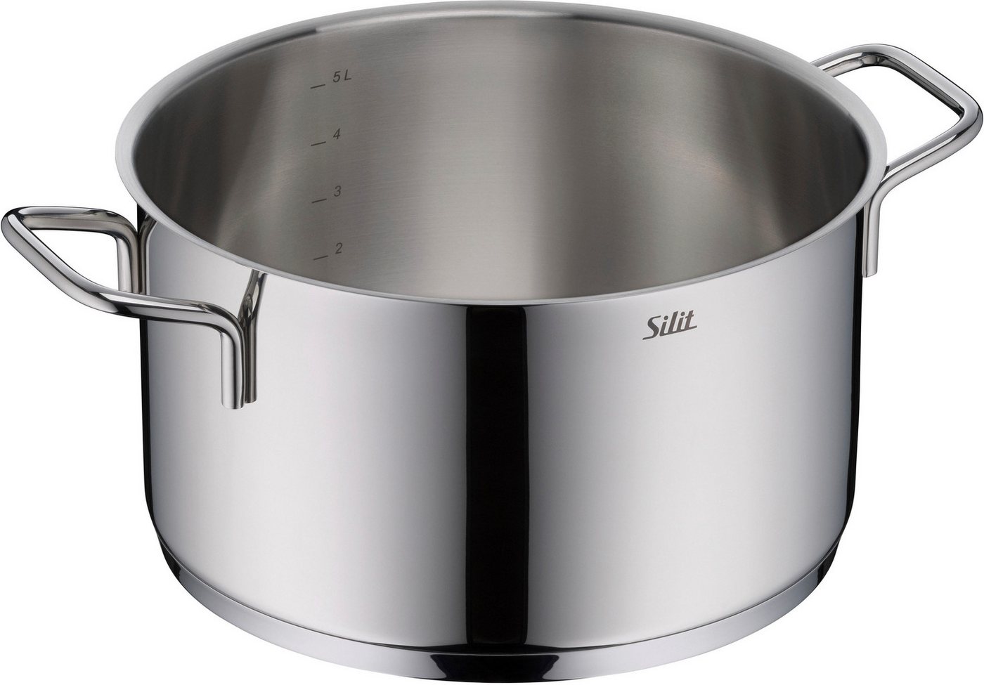 Silit Kochtopf Extra Cook, mit Glasdeckel, Edelstahl 18/10 (2-tlg), SiliTherm Universalboden, induktionsgeeignet, spülmaschinengeeignet – Bild 4 von 5