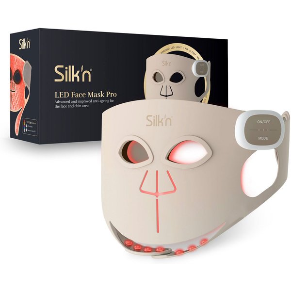 Silk'n LED-Gesichtsmaske LED Face Mask Pro, Fortschrittliche kabellose LED-Maske mit 7 Lichtmodi