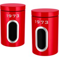 SILVERCREST® Aufbewahrungsdosen-Set Retro 1973 (Rot)