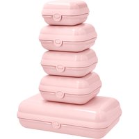 SILVERCREST® Brotdosen-Set, 5-teilig (Rosa)