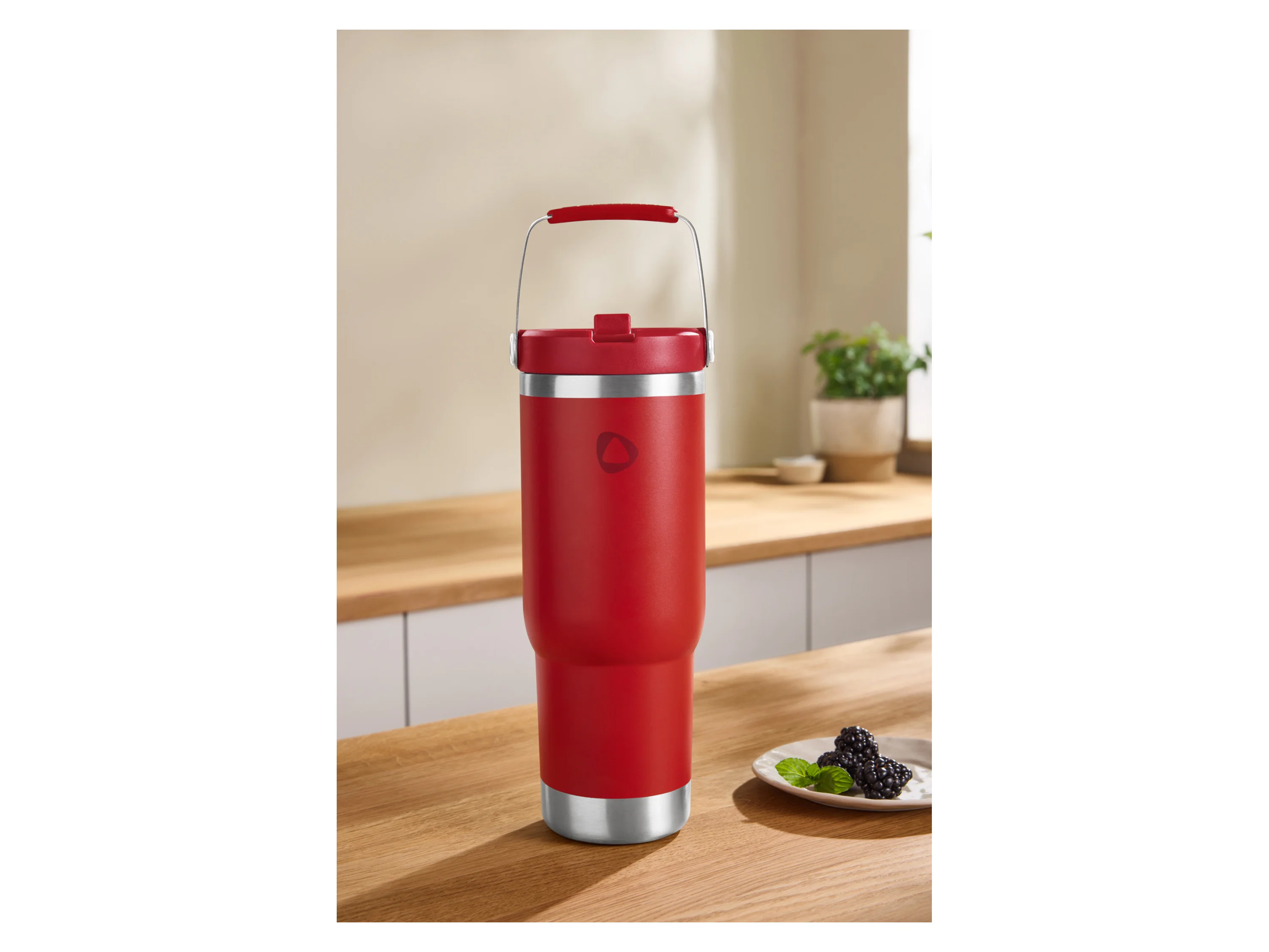 SILVERCREST® Edelstahl-Isolierbecher (Rot) – Bild 2 von 4