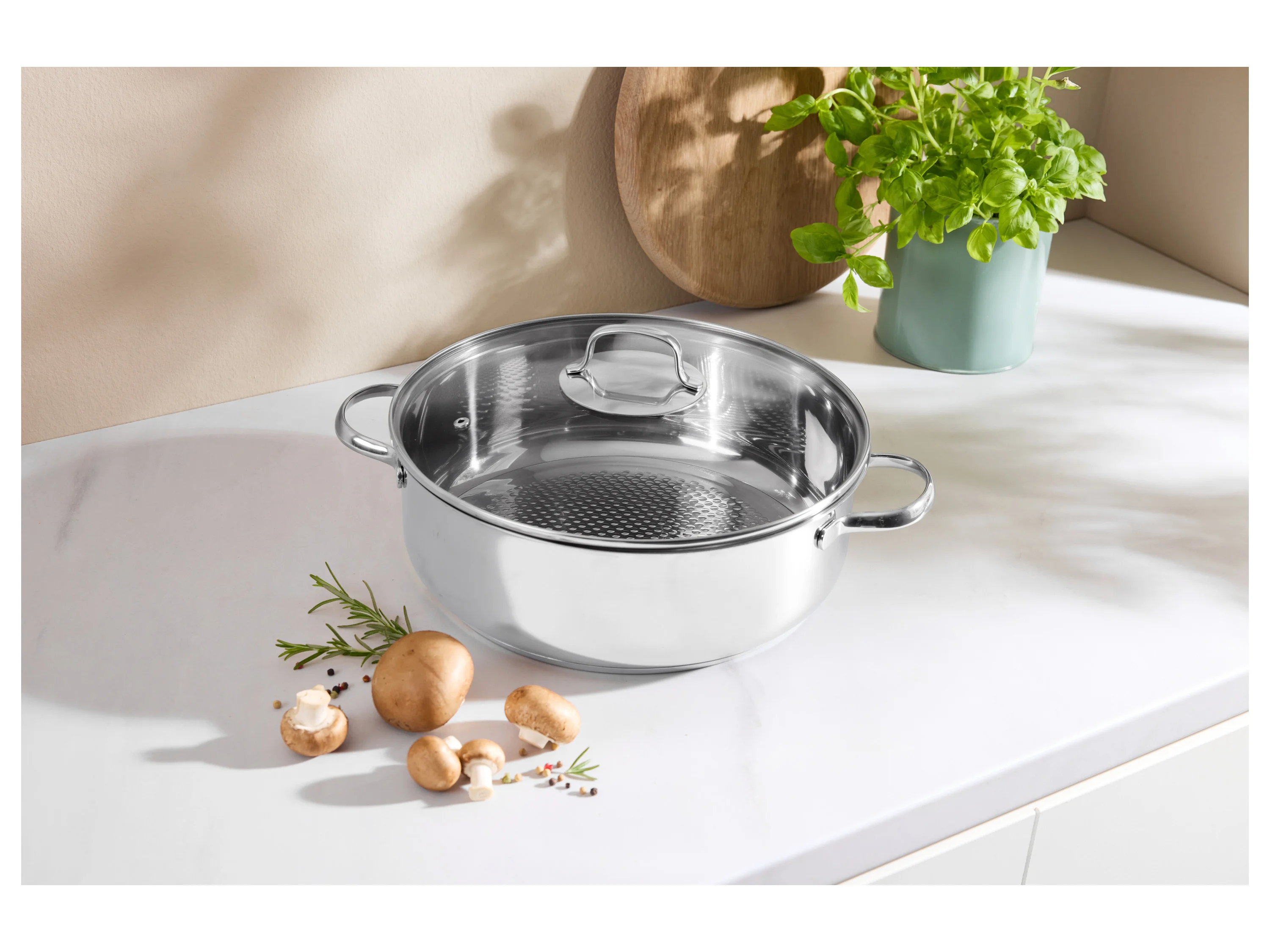 SILVERCREST® Edelstahl-Kasserolle, Ø 28 cm (unbeschichtet) – Bild 2 von 4