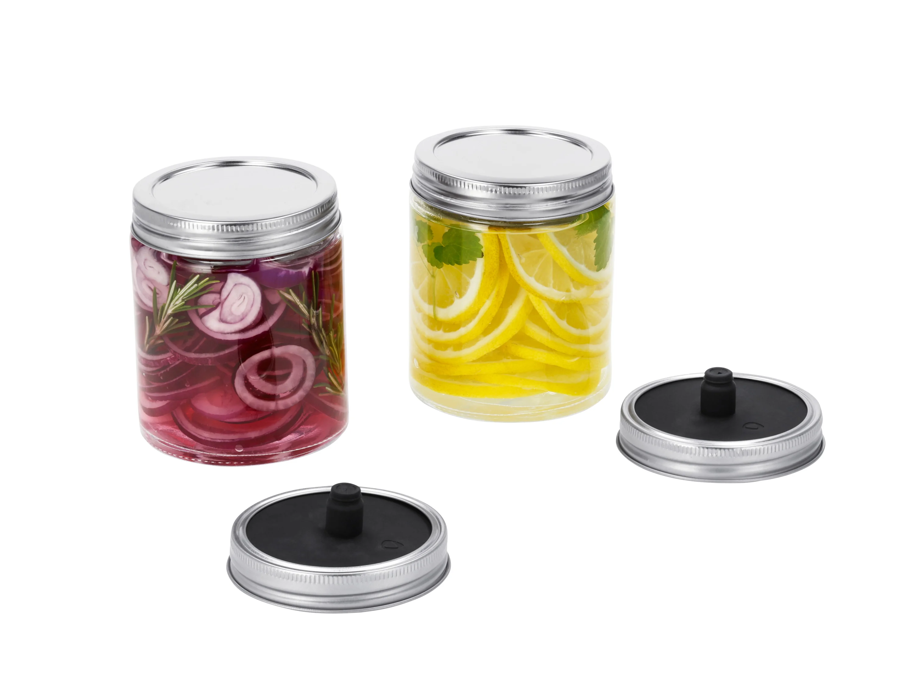 SILVERCREST® Flip-Einmachglas / Fermentationsgläser / Glasgewichte (Fermentationsglas 0,5L 2er Set) – Bild 4 von 4