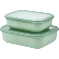 SILVERCREST® Frischhaltedosen, 2er Set (Sichtfenster rechteckig)