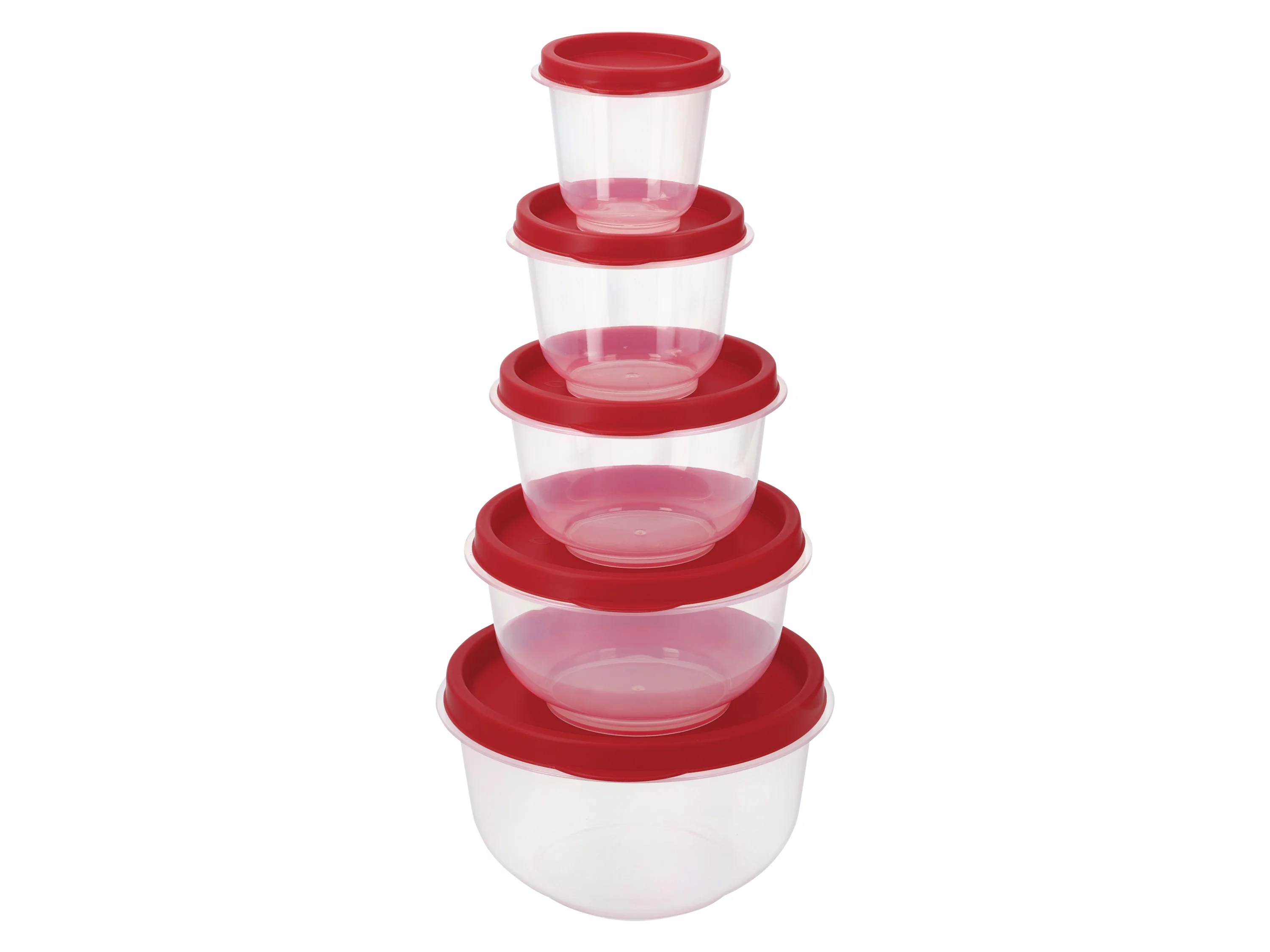 SILVERCREST® Frischhaltedosen-Set (Rund, Rot) – Bild 3 von 4