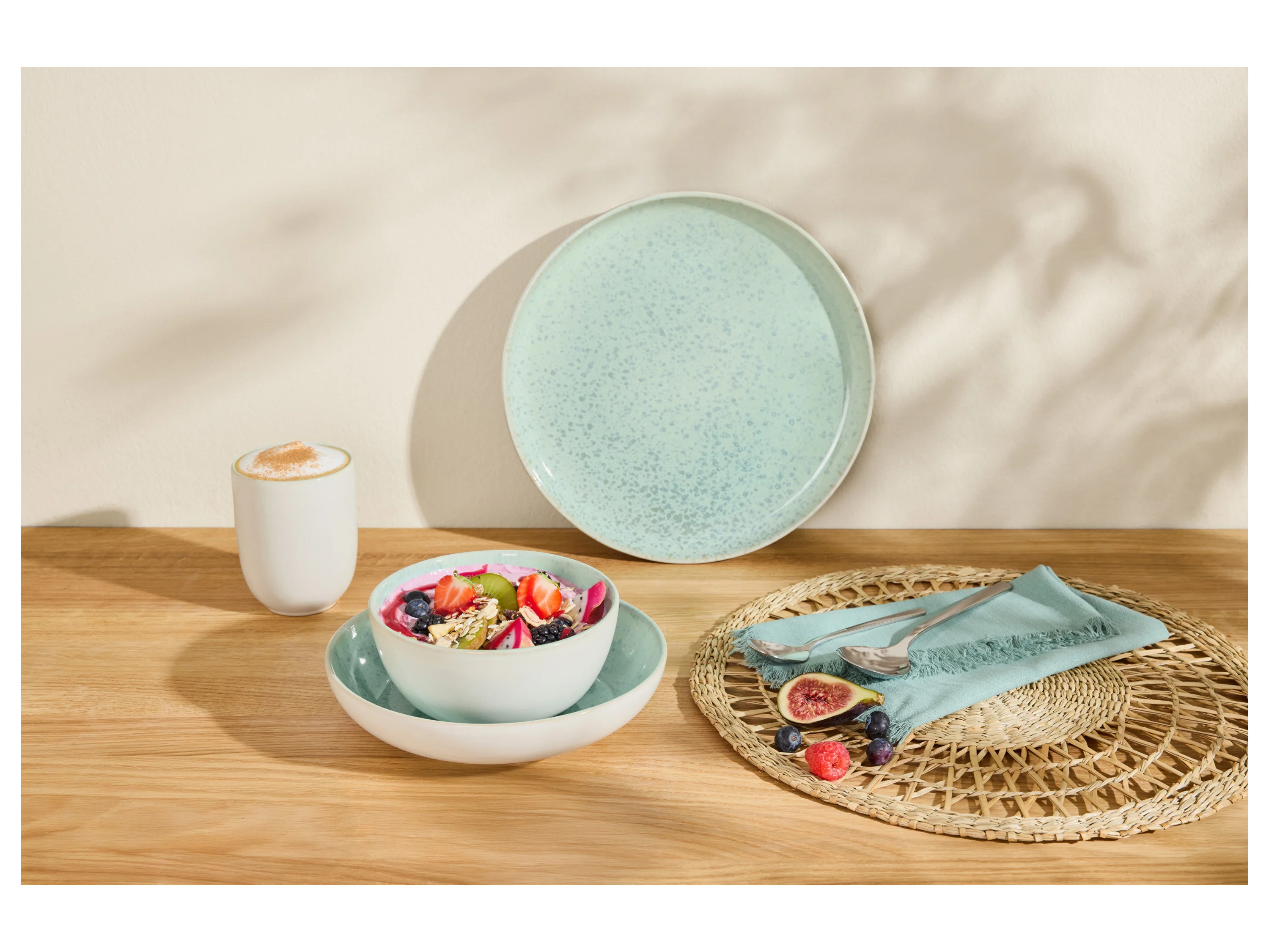 SILVERCREST® Geschirr-Set »Porto«, 24-teilig (Grün) – Bild 2 von 4