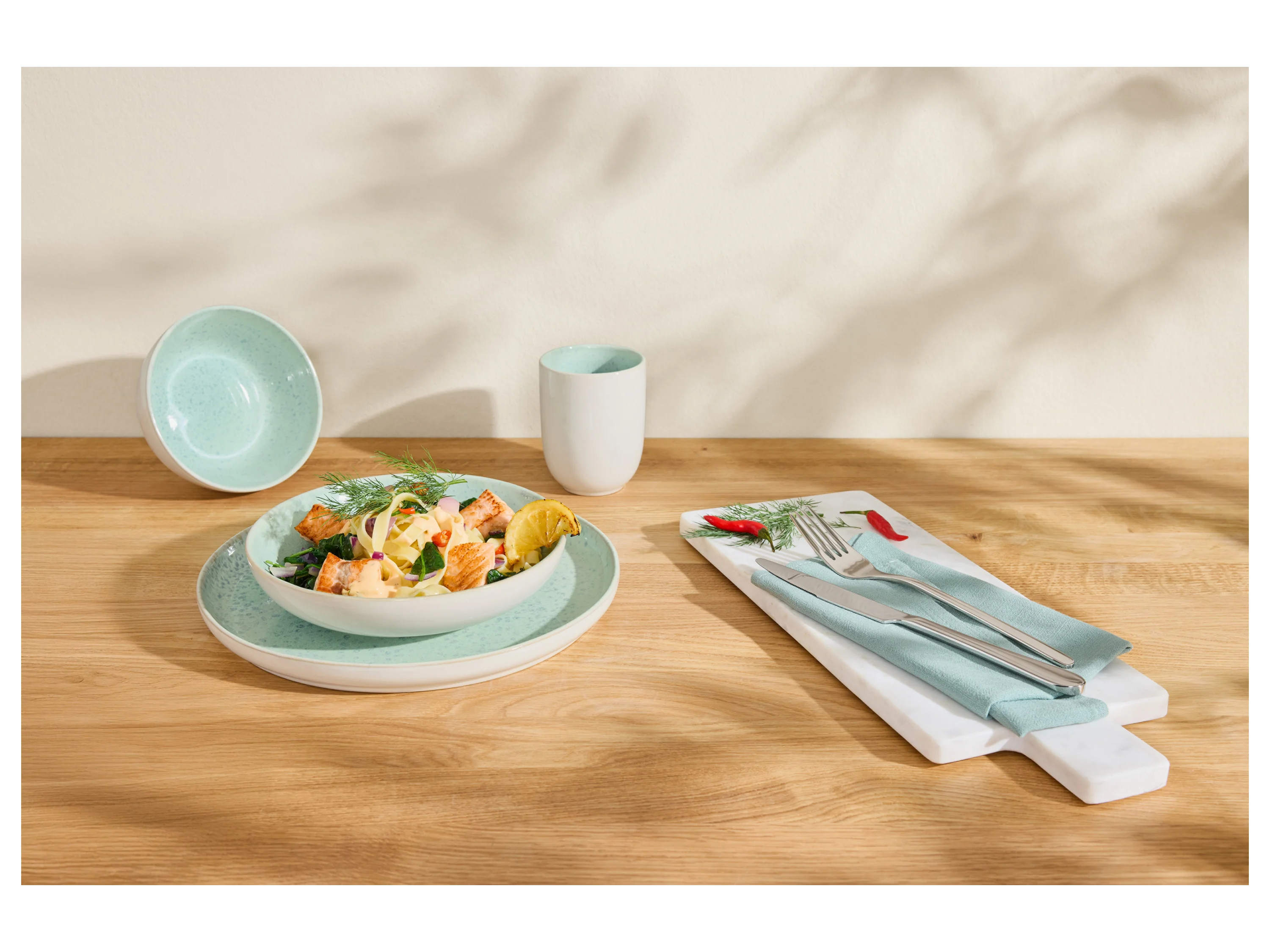 SILVERCREST® Geschirr-Set »Porto«, 24-teilig (Grün) – Bild 3 von 4