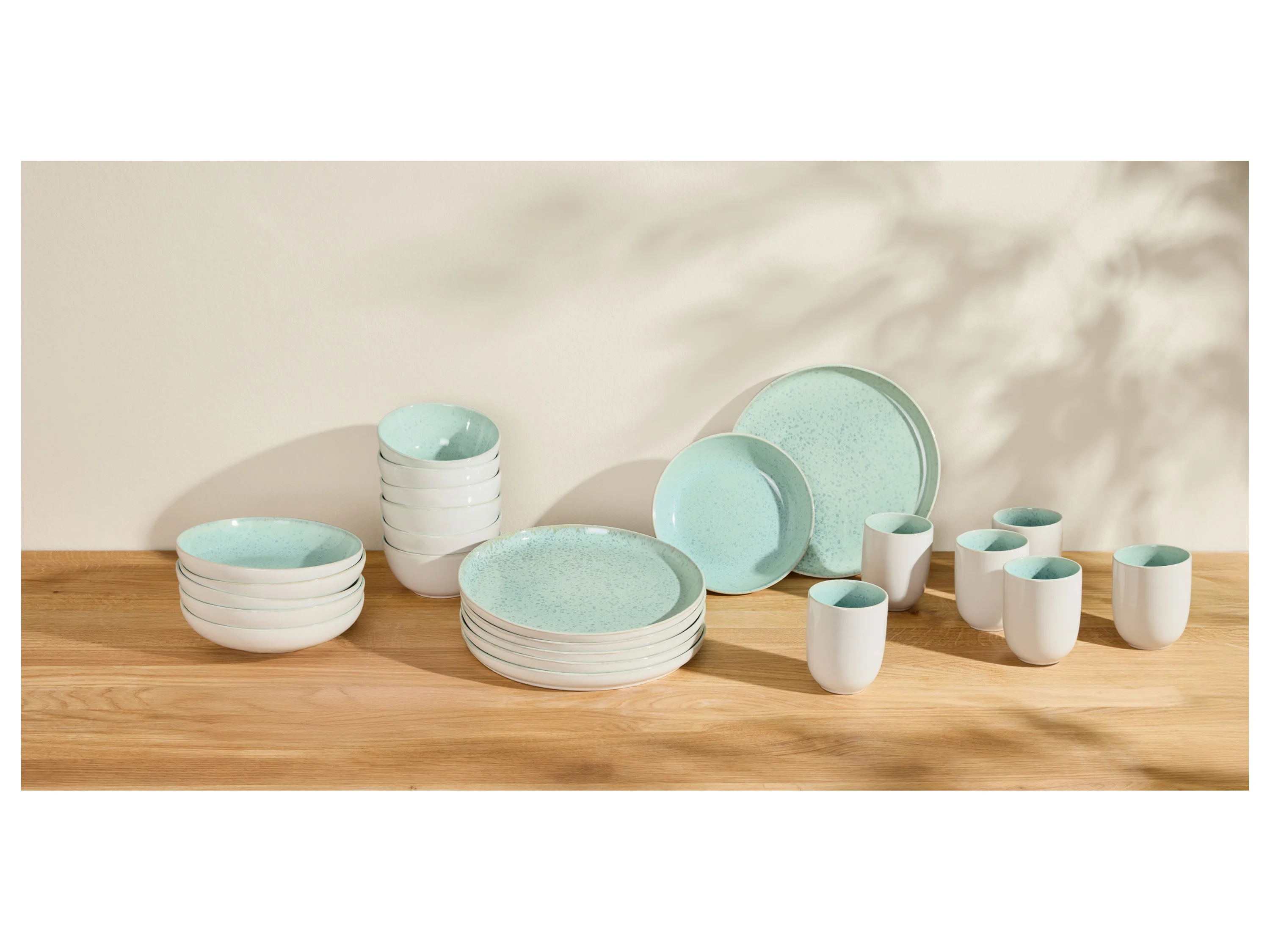 SILVERCREST® Geschirr-Set »Porto«, 24-teilig (Grün) – Bild 4 von 4