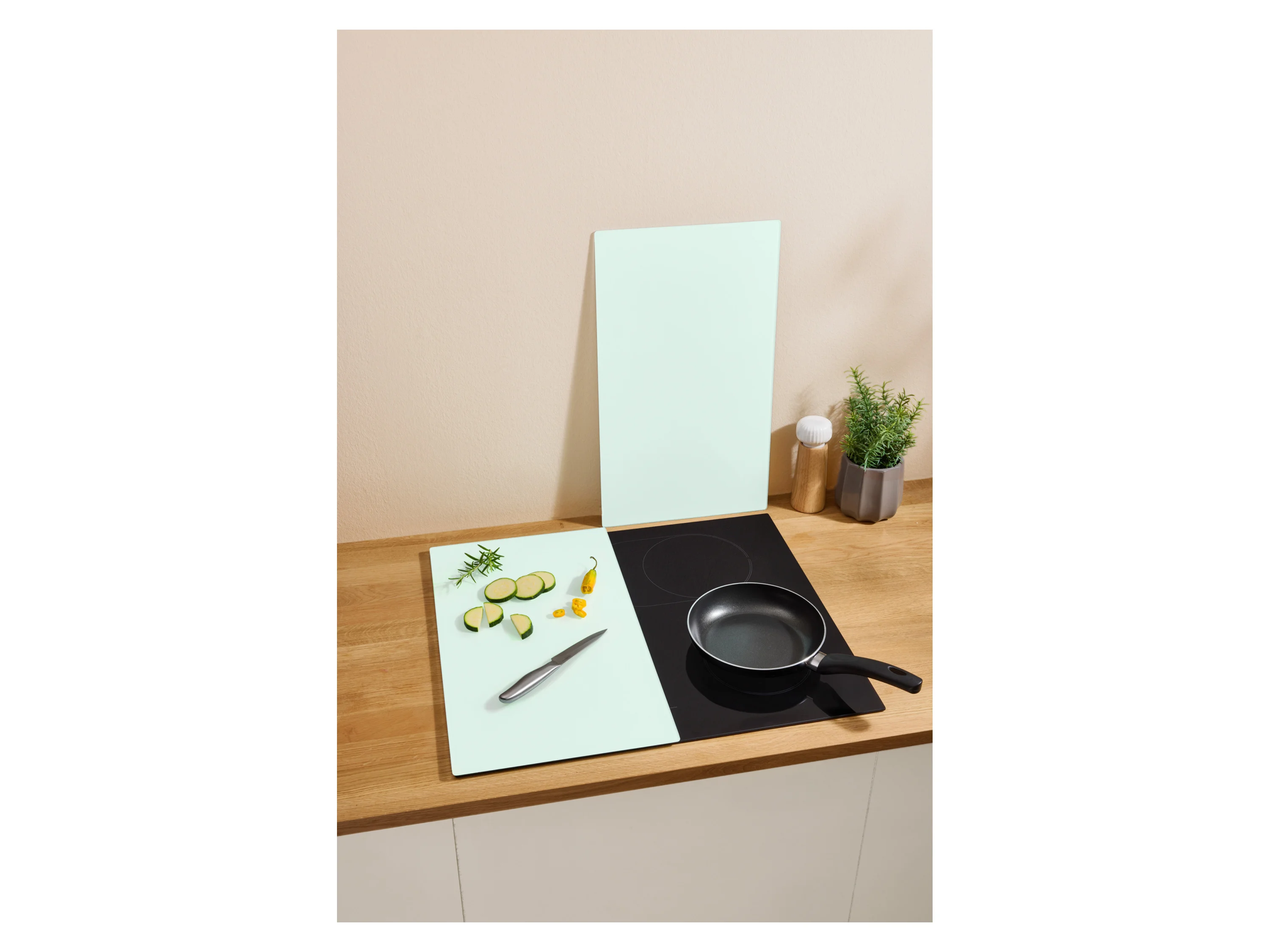 SILVERCREST® Herdabdeckplatte Glas (Milchglas) – Bild 3 von 3