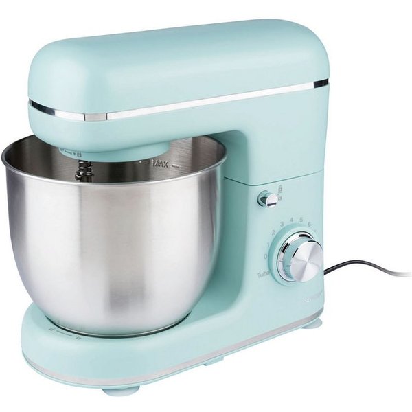 SilverCrest Küchenmaschine, 600 W, 5 l Schüssel, für Kuchen, zum Rühren, Aufschlagen und Kneten