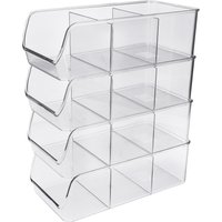 SILVERCREST® Küchenorganizer, 4er Set (mit drei Fächern)