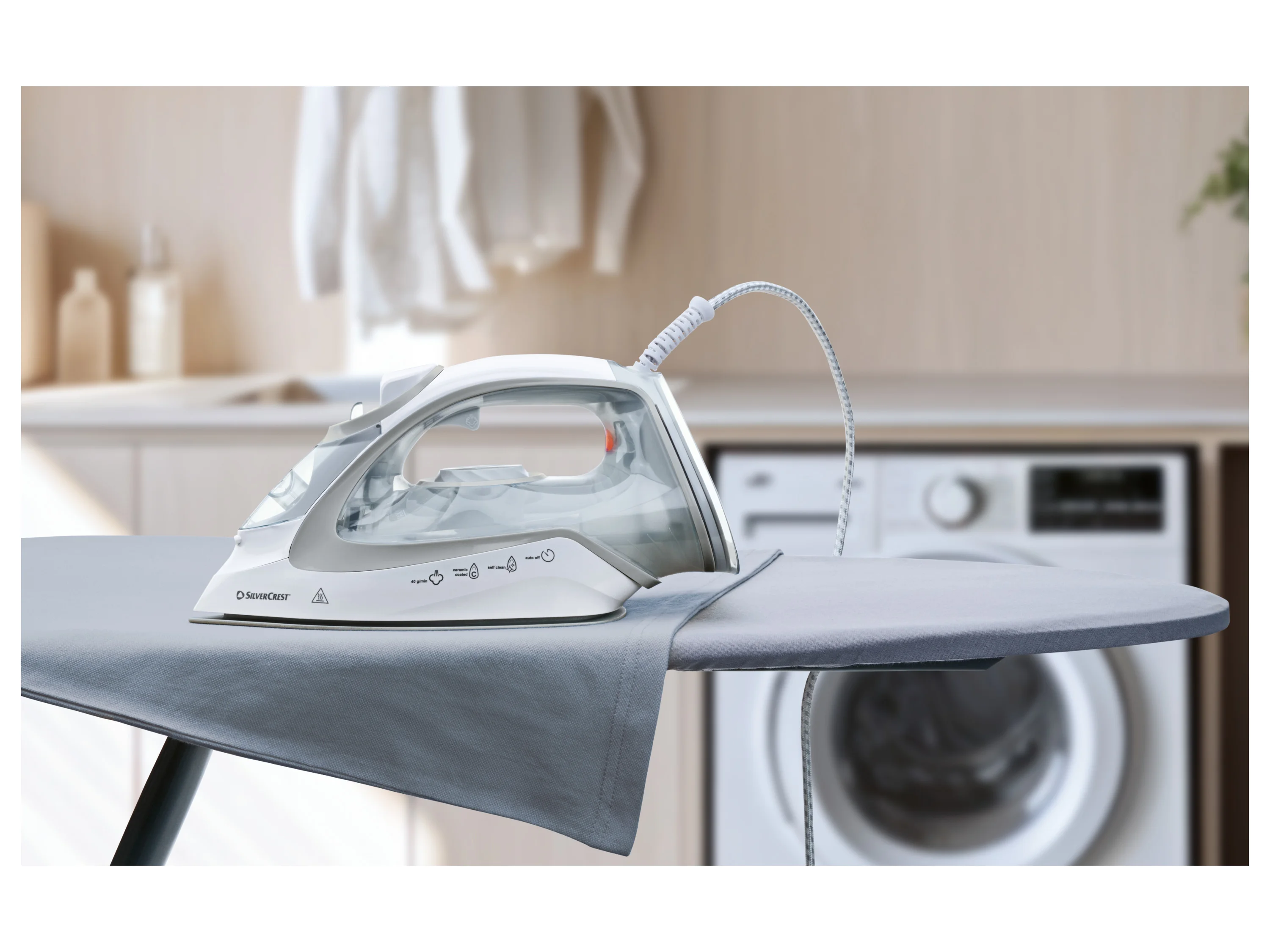 SILVERCREST® Premium-Dampfbügeleisen (Hellgrau) – Bild 3 von 4