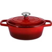 SILVERCREST® Premium Gusseisenbräter, Ø 24 cm (Rot)