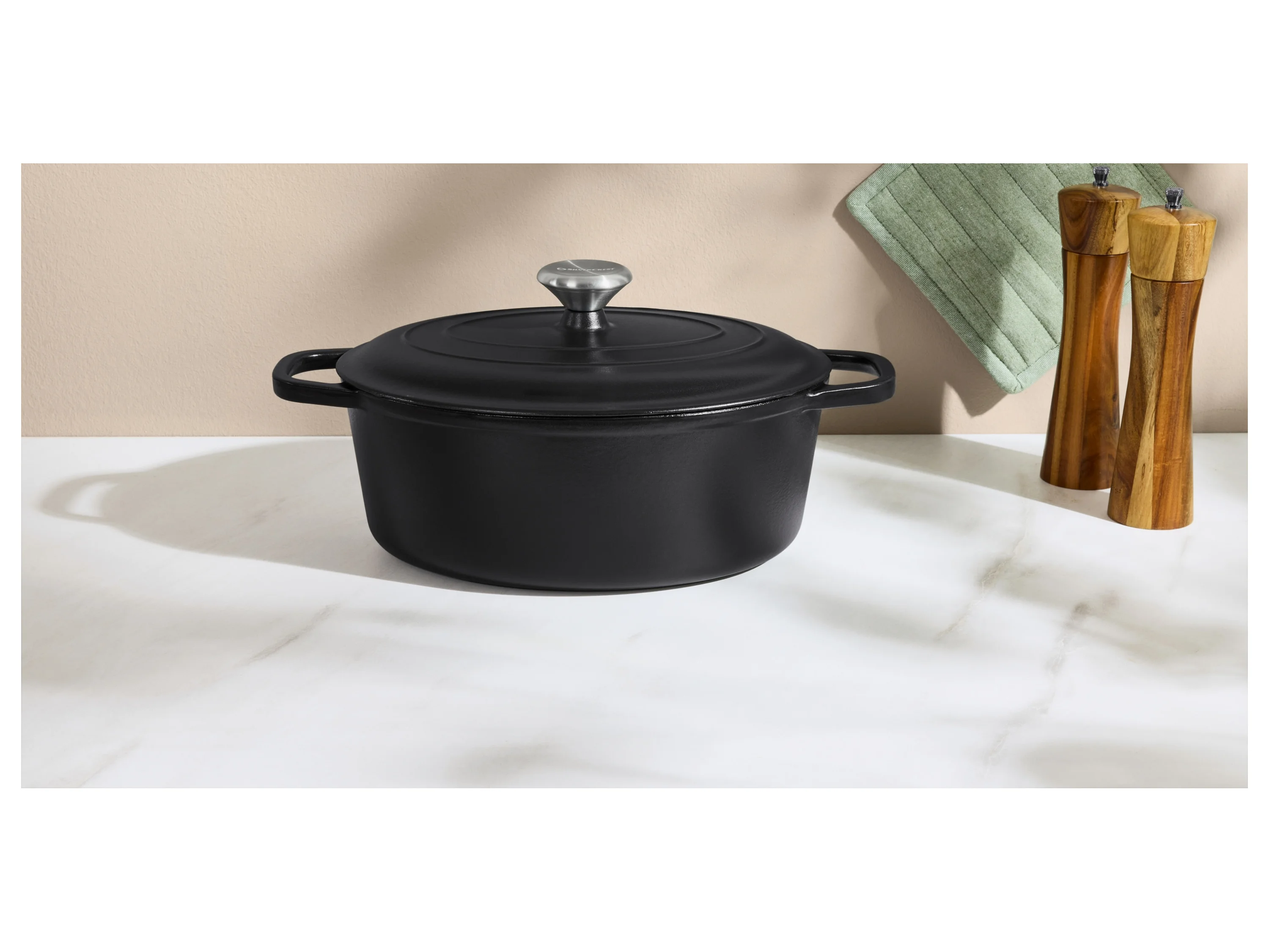SILVERCREST® Premium-Gusseisenbräter, Ø 29 cm (Schwarz) – Bild 4 von 4