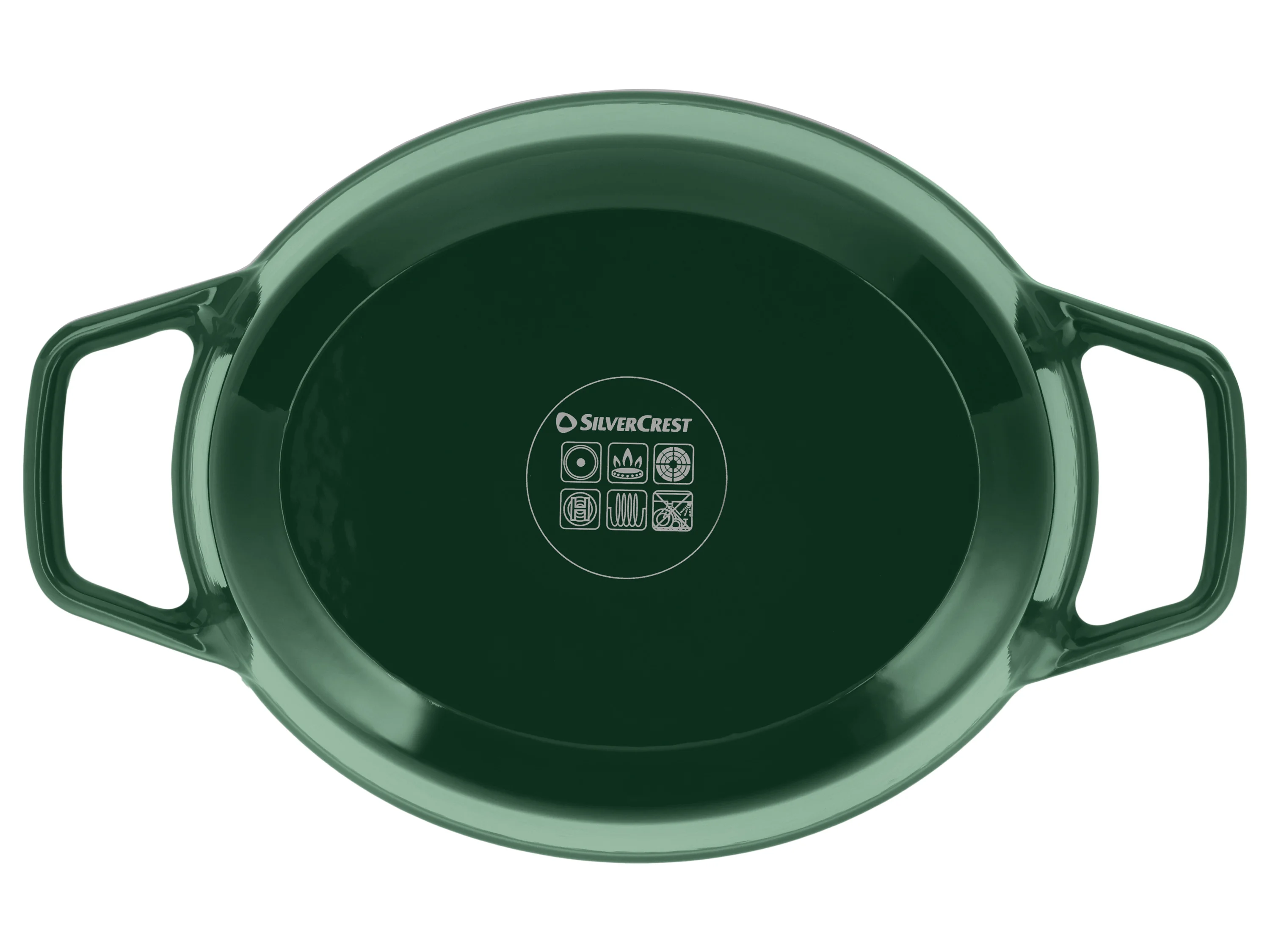 SILVERCREST® Premium Gusseisenbräter, Ø 24 cm (Grün) – Bild 3 von 4