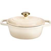 SILVERCREST® Premium Gusseisenbräter, Ø 24 cm (Creme)