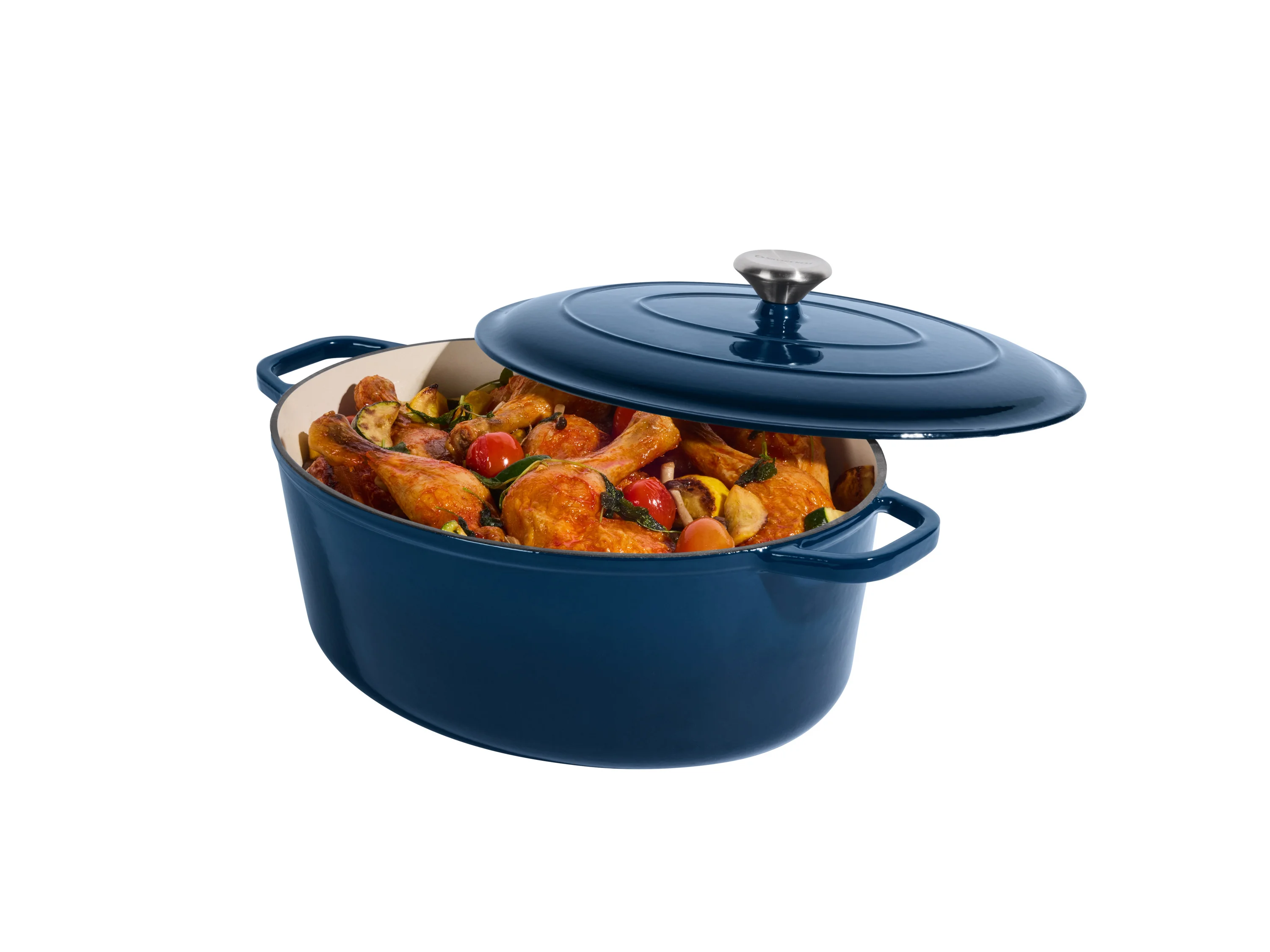 SILVERCREST® Premium-Gusseisenbräter, ca. 7,1 l (Blau) – Bild 2 von 3