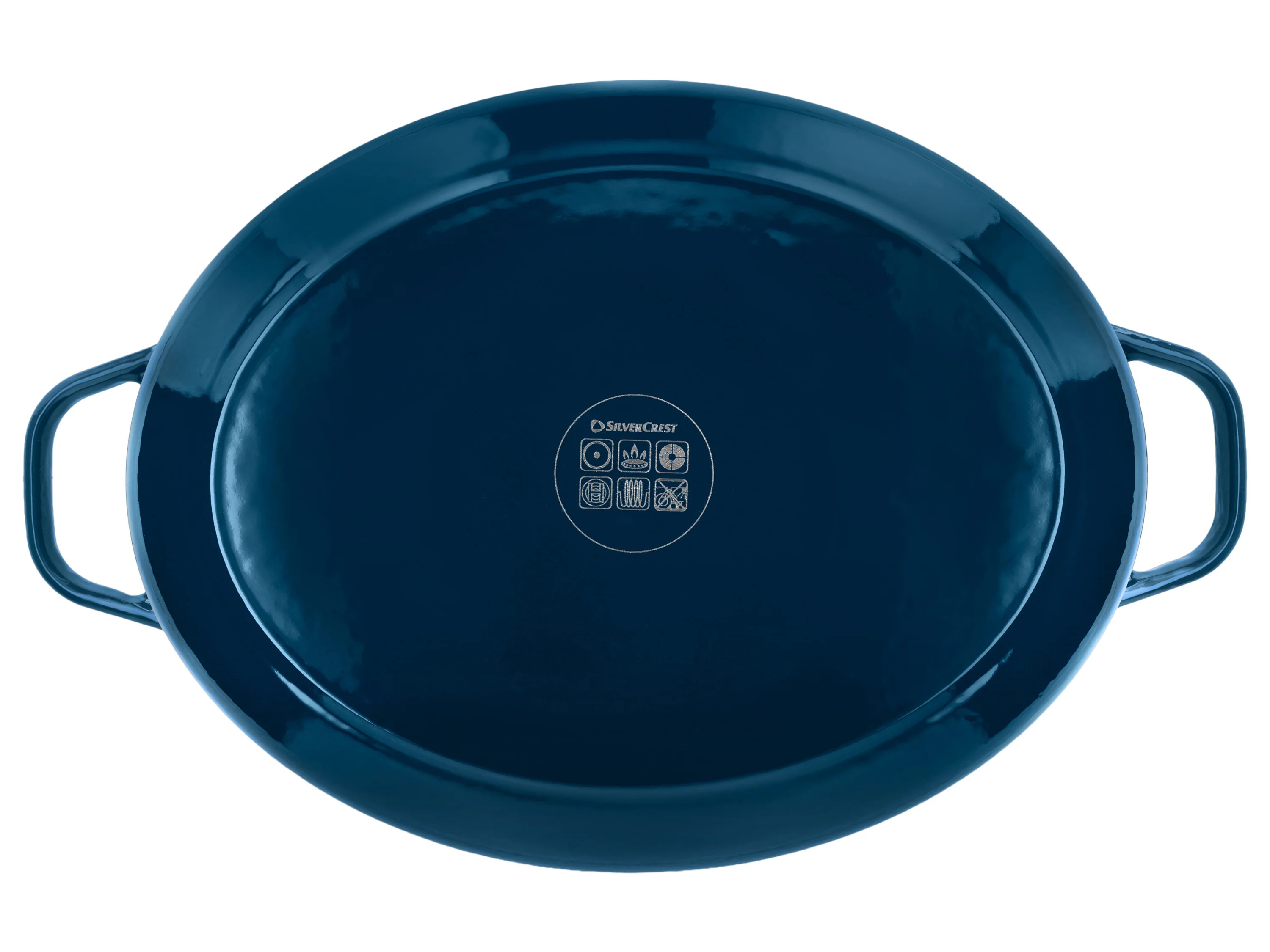 SILVERCREST® Premium-Gusseisenbräter, ca. 7,1 l (Blau) – Bild 3 von 3
