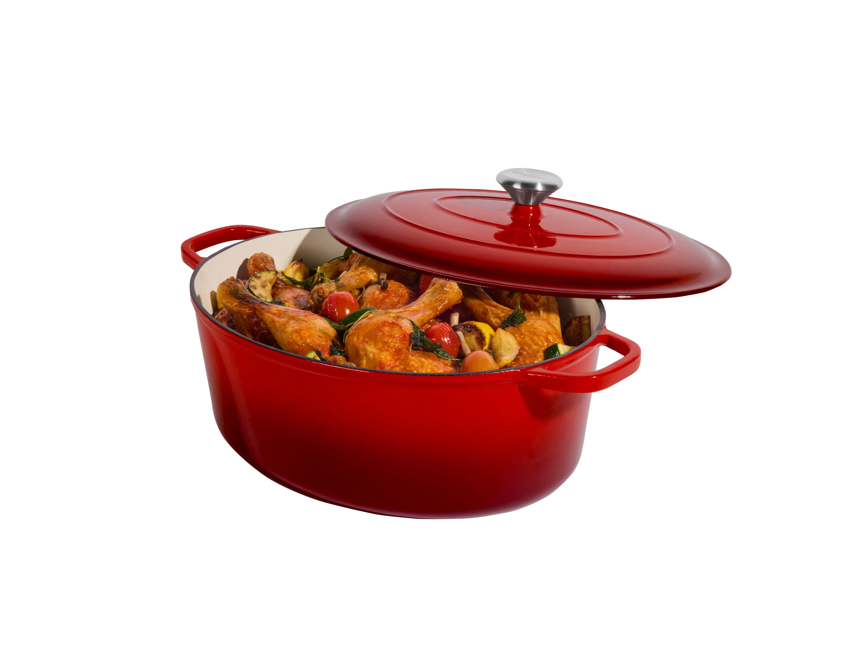SILVERCREST® Premium-Gusseisenbräter, ca. 7,1 l (Rot) – Bild 2 von 3