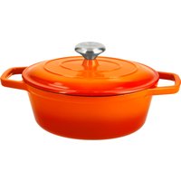 SILVERCREST® Premium Gusseisenbräter, Ø 24 cm (Orange)