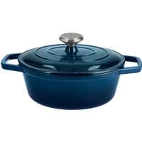 SILVERCREST® Premium Gusseisenbräter, Ø 24 cm (Blau)