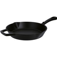 SILVERCREST® Premium-Gusseisengrillpfanne / Premium-Gusseisenpfanne (Rund, Schwarz)