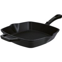 SILVERCREST® Premium-Gusseisengrillpfanne / Premium-Gusseisenpfanne (Eckig, Schwarz)
