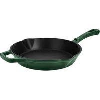 SILVERCREST® Premium-Gusseisengrillpfanne / Premium-Gusseisenpfanne (Rund, Grün)