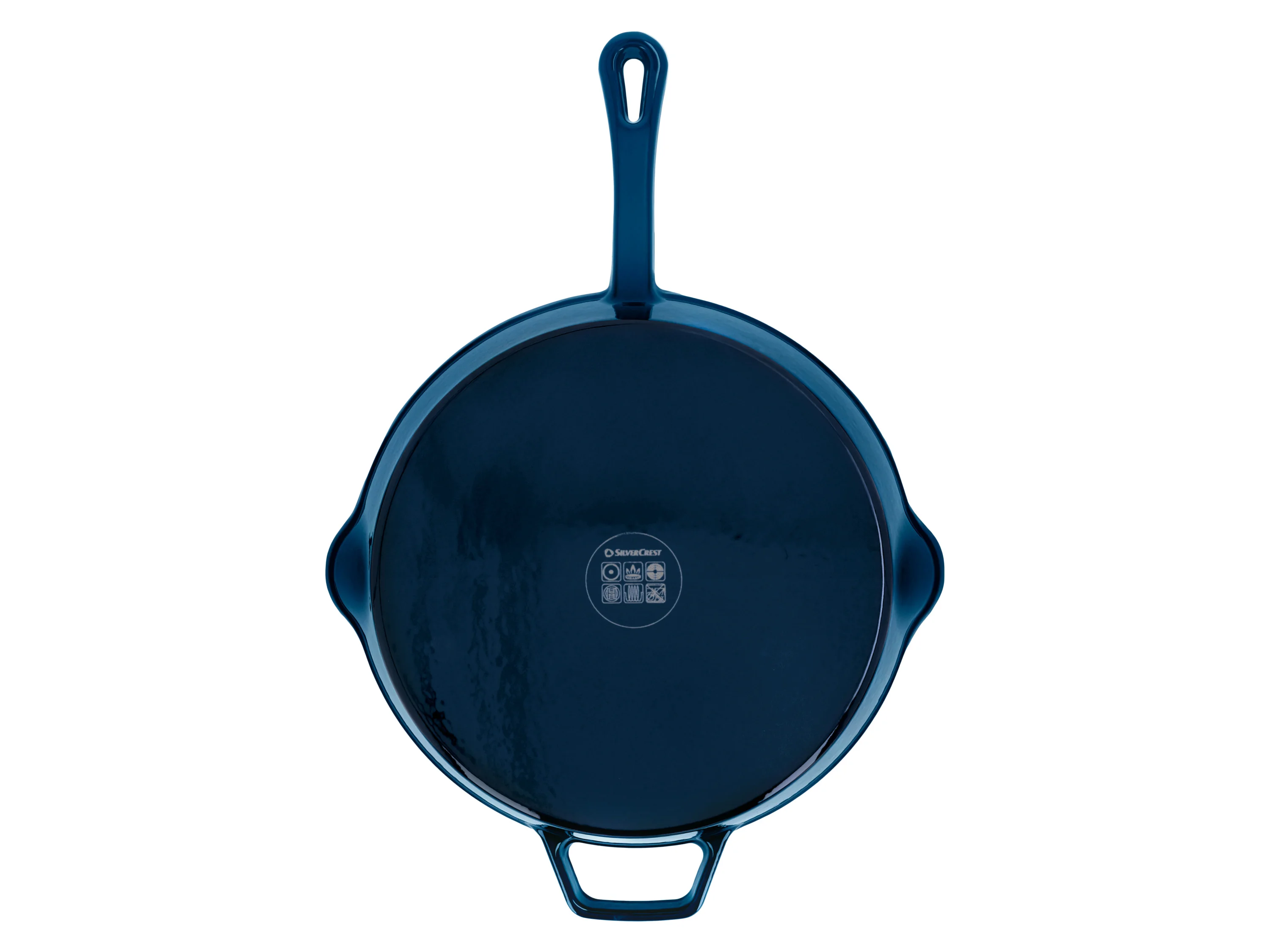 SILVERCREST® Premium-Gusseisenpfanne, Ø 30 cm (Blau) – Bild 3 von 4